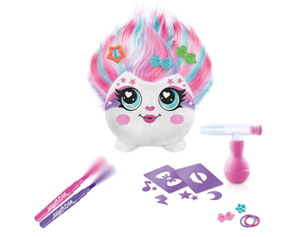 Mascota Proiectului Coafuri de Pluș - Set cu un Aerograf Manual