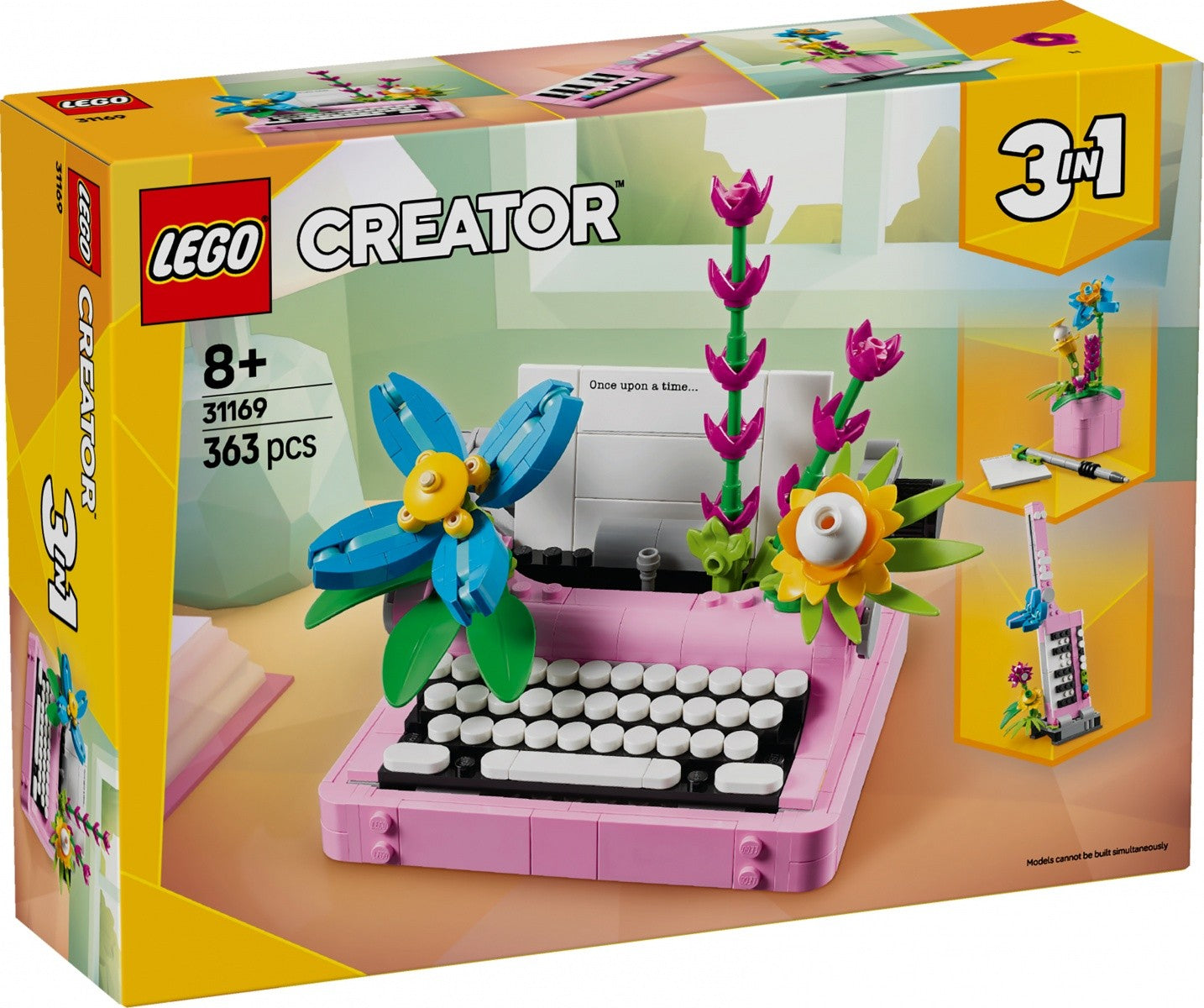 Mașină de scris Creator 31169 cu flori