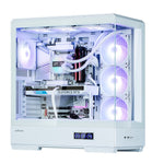 Obudowa P50 DS Alb Mid-Tower cu 4 ventilatoare ARGB