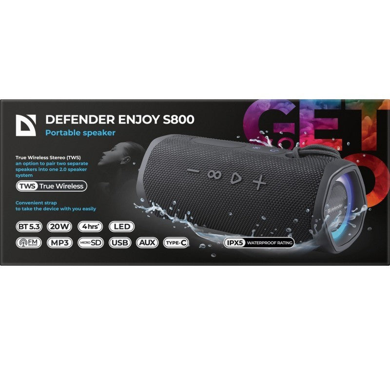 Boxă Bluetooth ENJOY S800 20W Neagră