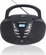 Boombox FM PLL CD/MP3/USB/AUX negru