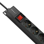 Prelungitor PDU pentru RACK | 16A | 16xSCHUKO | Vertical | 1.8m