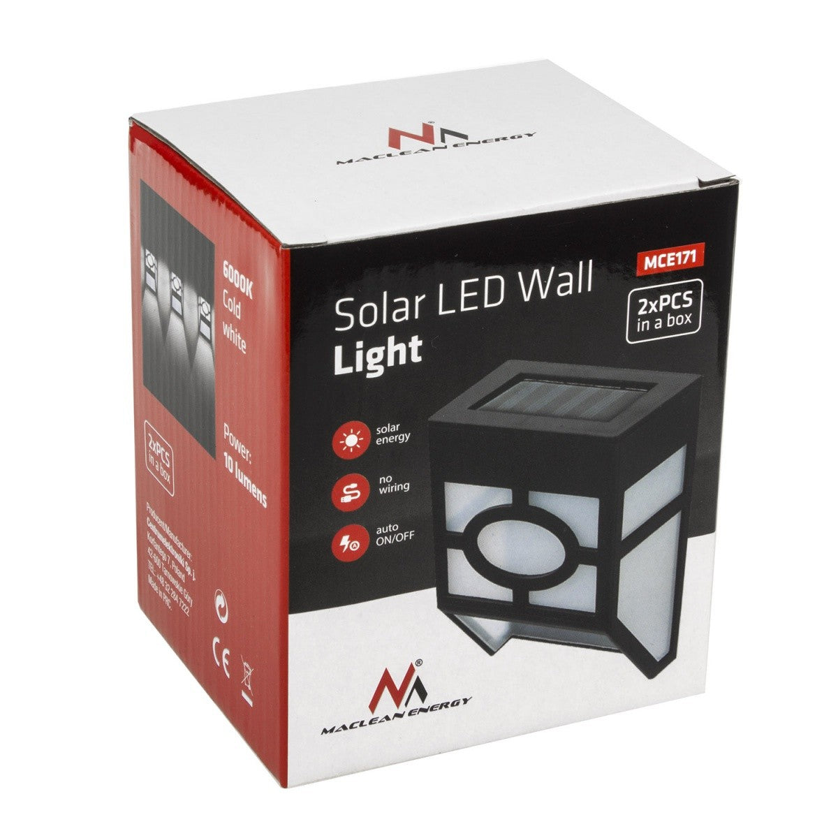 Lampă solară de grădină cu LED MCE171 2 buc.