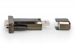Convertor/adaptor USB-A 2.0 mascul la RS232 (DB9) mascul | Chipset Prolific PL2303GT | Montare cu șuruburi | cu cablu suplimentar de 0,8 m
