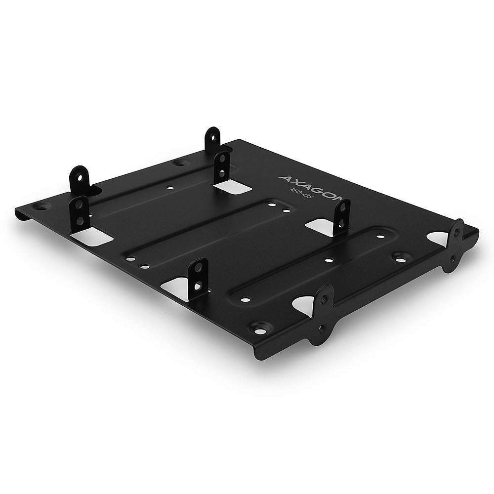 RHD-435 Ramă metalică pentru montarea a 4 HDD-uri de 2,5" (2 HDD/SSD de 2,5" și 1 HDD de 3,5") în poziția de 5,25", Negru