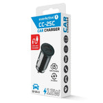 Încărcător auto CC-25C 2XUSB 12W + cablu USB-C