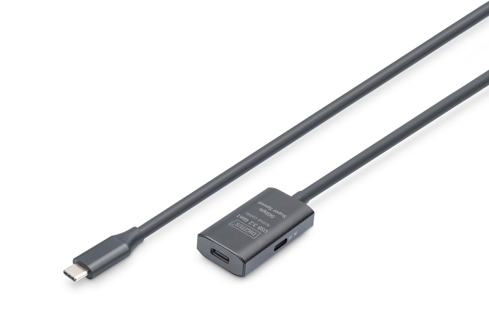 Cablu prelungitor activ USB-C - USB-C, USB 3.2 Gen1, 5Gbps, 5m