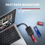 Adaptor ADM2-CM USB3.2 Gen 2 M.2 NVMe/SATA SSD cablu USB-C 10 cm