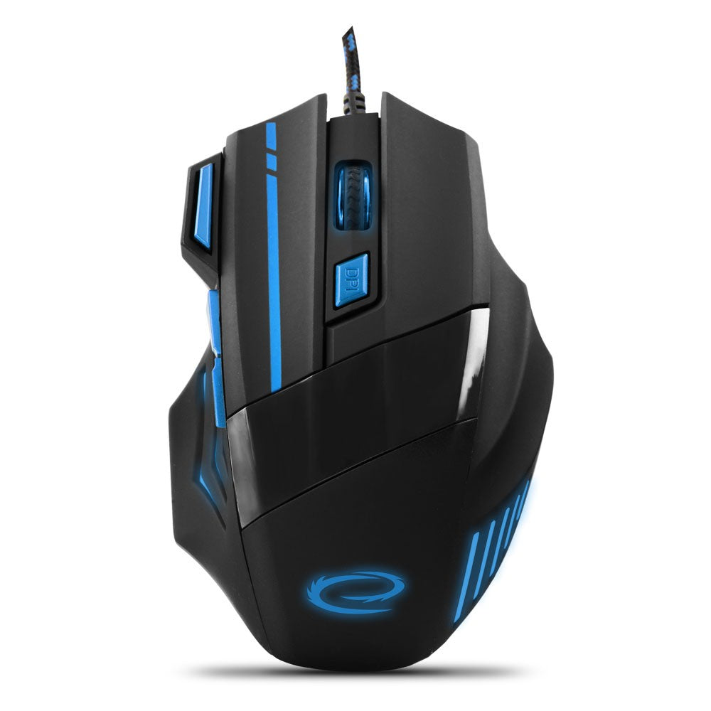 Mouse de gaming cu fir 7D optic USB MX201 Wolf Blue