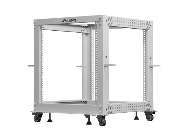 Rack deschis 19 inch 12U 600x600-1100 reglabil gri