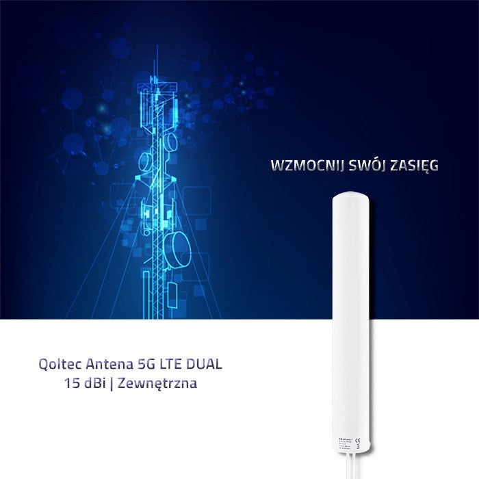 Antenă DUALĂ 5G LTE | 15 dBi | Externă