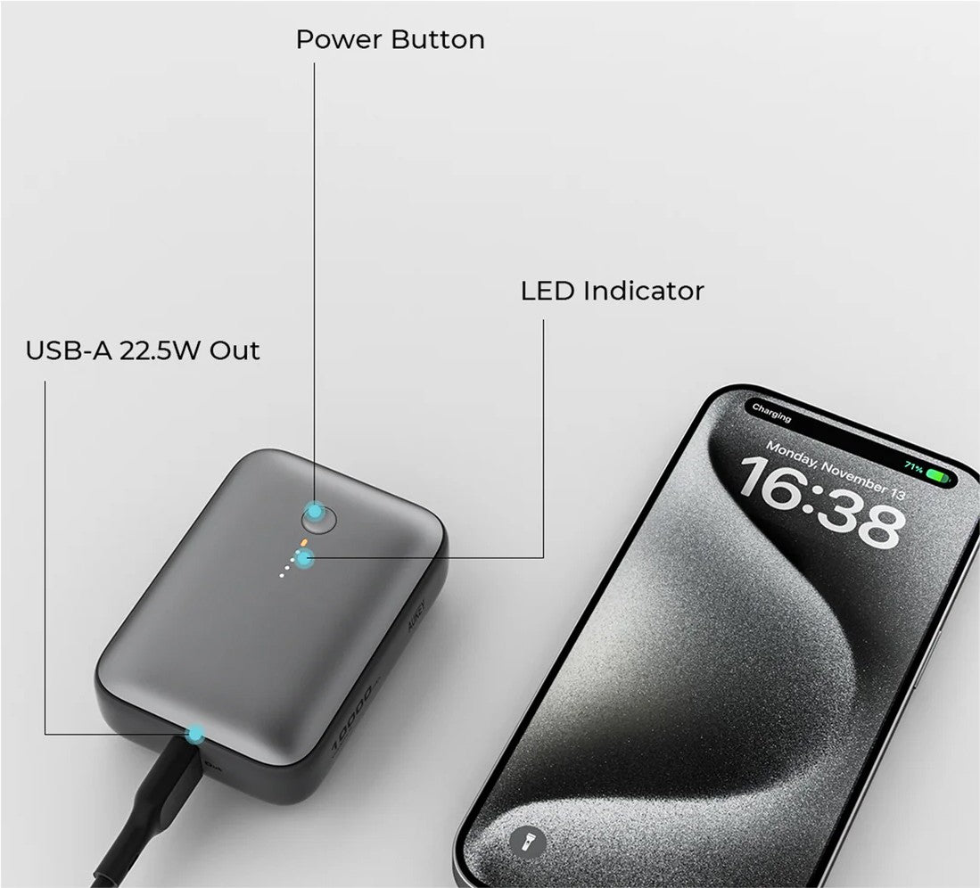 Baterie externă PB-Y55 MINI 10000mAh 22.5W 2xUSB PD QC