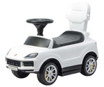 Mașinuță Porsche Cayenne albă cu mâner