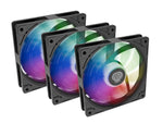 Set de 3 ventilatoare Genesis OXAL 120 ARGB, negre