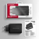 Încărcător de perete ACU-DPQ100 GaN 100W, 3 porturi (USB-A + USB-C dual) PD3.0/QC4+/PPS/Apple Negru