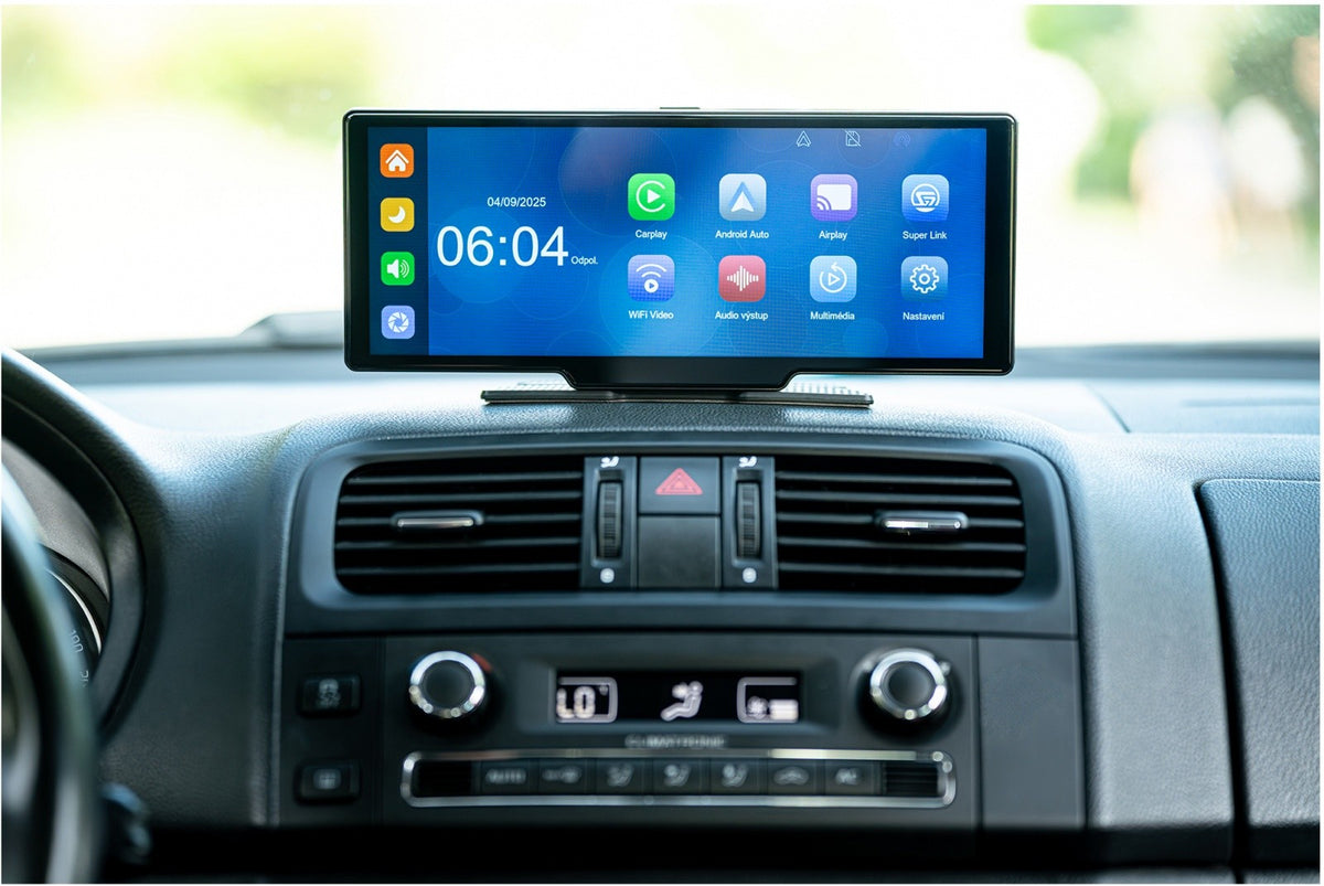 Cameră video pentru marșarier CarPlay și Android Auto SCT M1060BWT