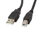 Cablu USB 2.0 AM-BM 3M cu ferită, negru