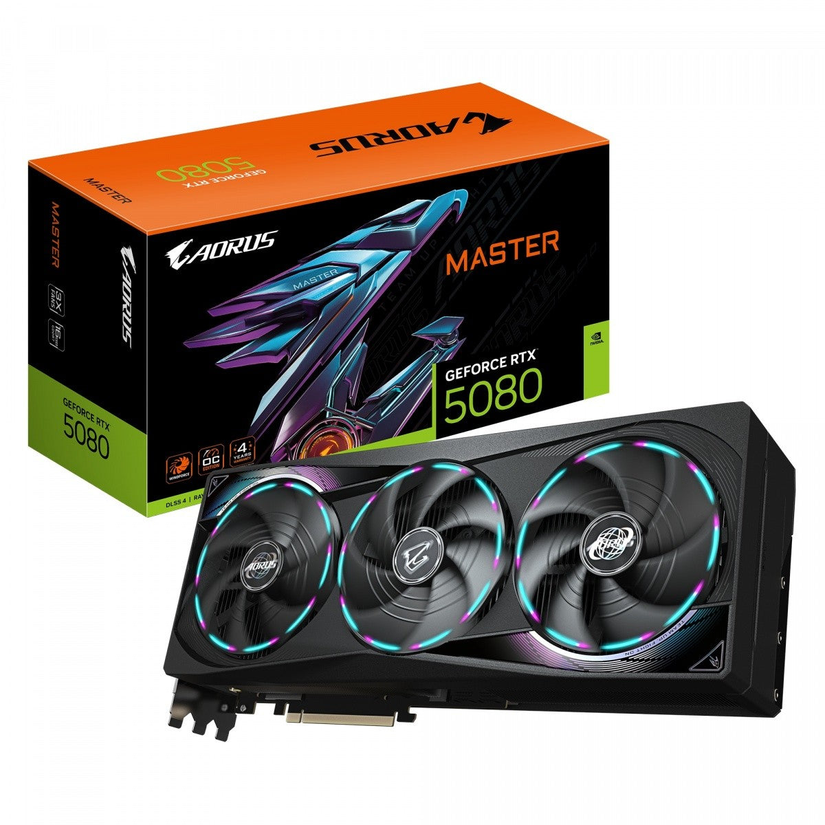 Placă grafică GeForce RTX 5080 AORUS MASTER 16G 256BIT GDDR7 3DP/HDMI