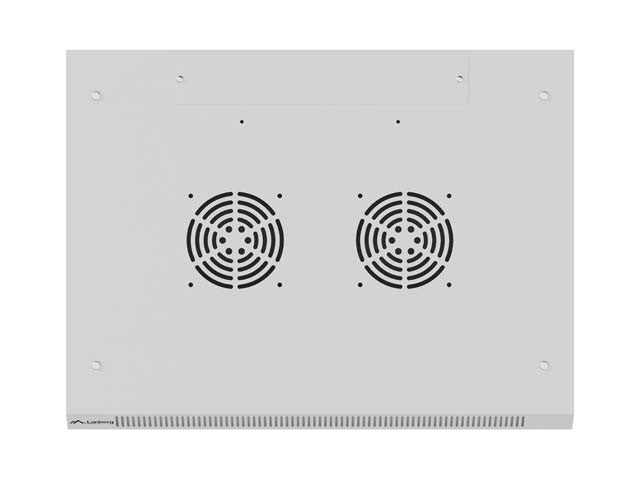 Dulap rack de perete de 19 inch, 6U, 600x450, cu uși perforate (pachet plat), gri