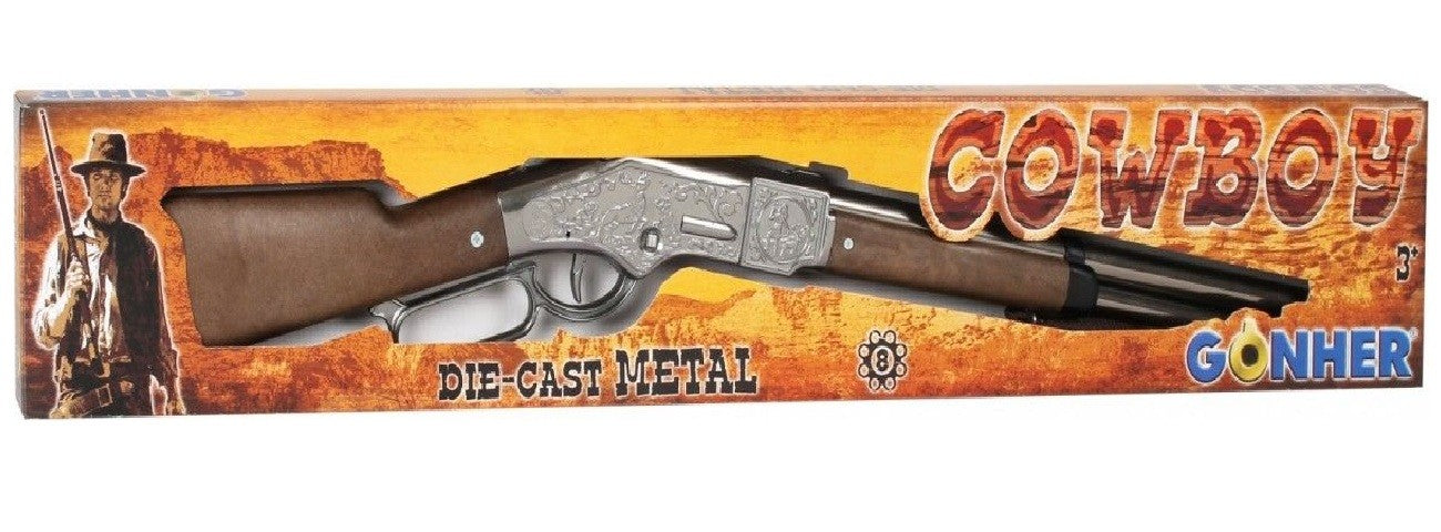 Pușcă metalică Cowboy cu 8 cartușe Gonher