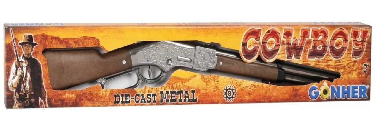 Pușcă metalică Cowboy cu 8 cartușe Gonher