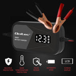 Încărcător inteligent cu microprocesor 12V | 2A | Redresor cu funcție de regenerare a celulelor pentru baterii AGM cu gel | LCD