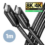BUCM4X-CM10AB USB-C - Cablu USB-C, USB4 Gen 3x2 1m, PD 240W, 8K HD, ALU, Negru împletit