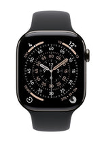 Ceas Seria 11 GPS + Cellular, Carcasă din Titan Ardezie 46 mm, Curea Sport Neagră - Mărime S/M