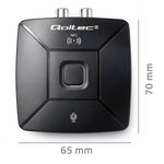 Transmițător-receptor audio HiFi wireless pentru casă și mașină | Bluetooth 6.0 | NFC | 2 x RCA | 1 x AUX MiniJack 3.5mm | Microfon