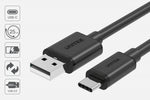 Cablu USB-C - USB-A 2.0; 3M; M/M; C14069BK