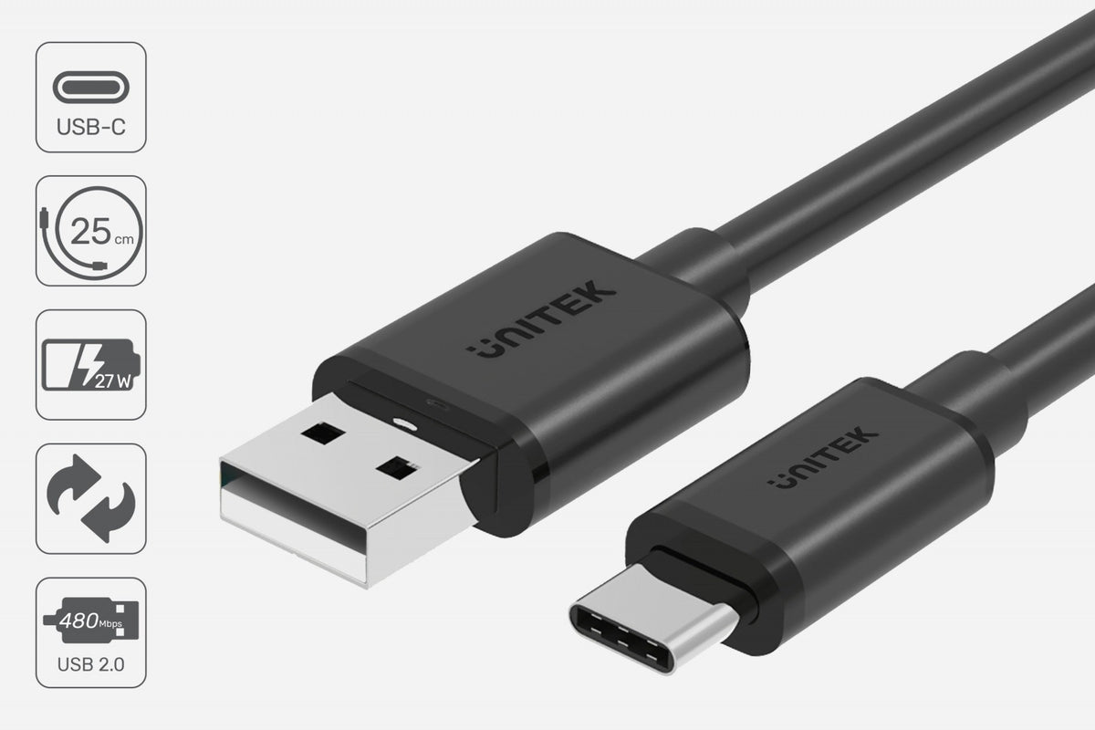 Cablu USB-C - USB-A 2.0; 3M; M/M; C14069BK