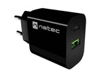 Încărcător de perete Ribera 1xUSB-A 1xUSB-C 20W Negru