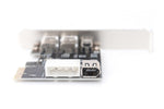 Hartă (Controle) Firewire (400) PCI Exp., 2xZew. 1xZew. (Mini) IEEE1394a 6pin+Mini, Profil redus, VT6308P