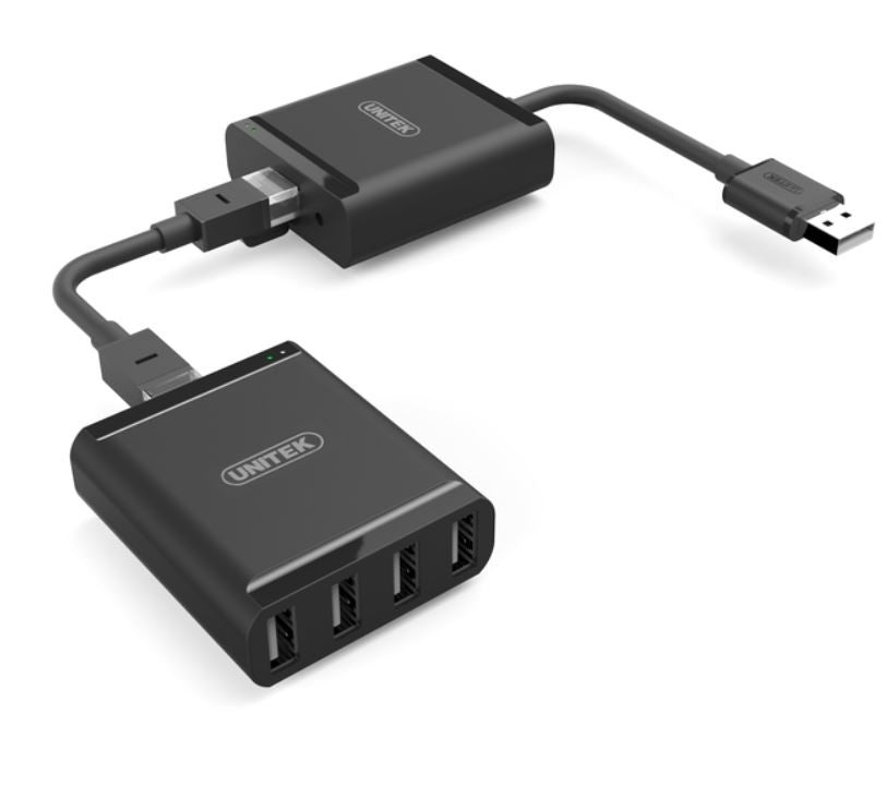 Cablu prelungitor USB2.0 prin IP 4xUSB; 60m; Y-2516