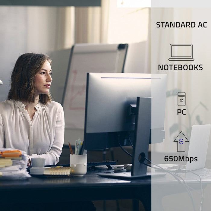 Adaptor Wi-Fi mini USB wireless ultra-rapid | Standard CA | 650 Mbps