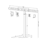 Raft pentru videobar AV80-500BL 43-110 inci 10KG