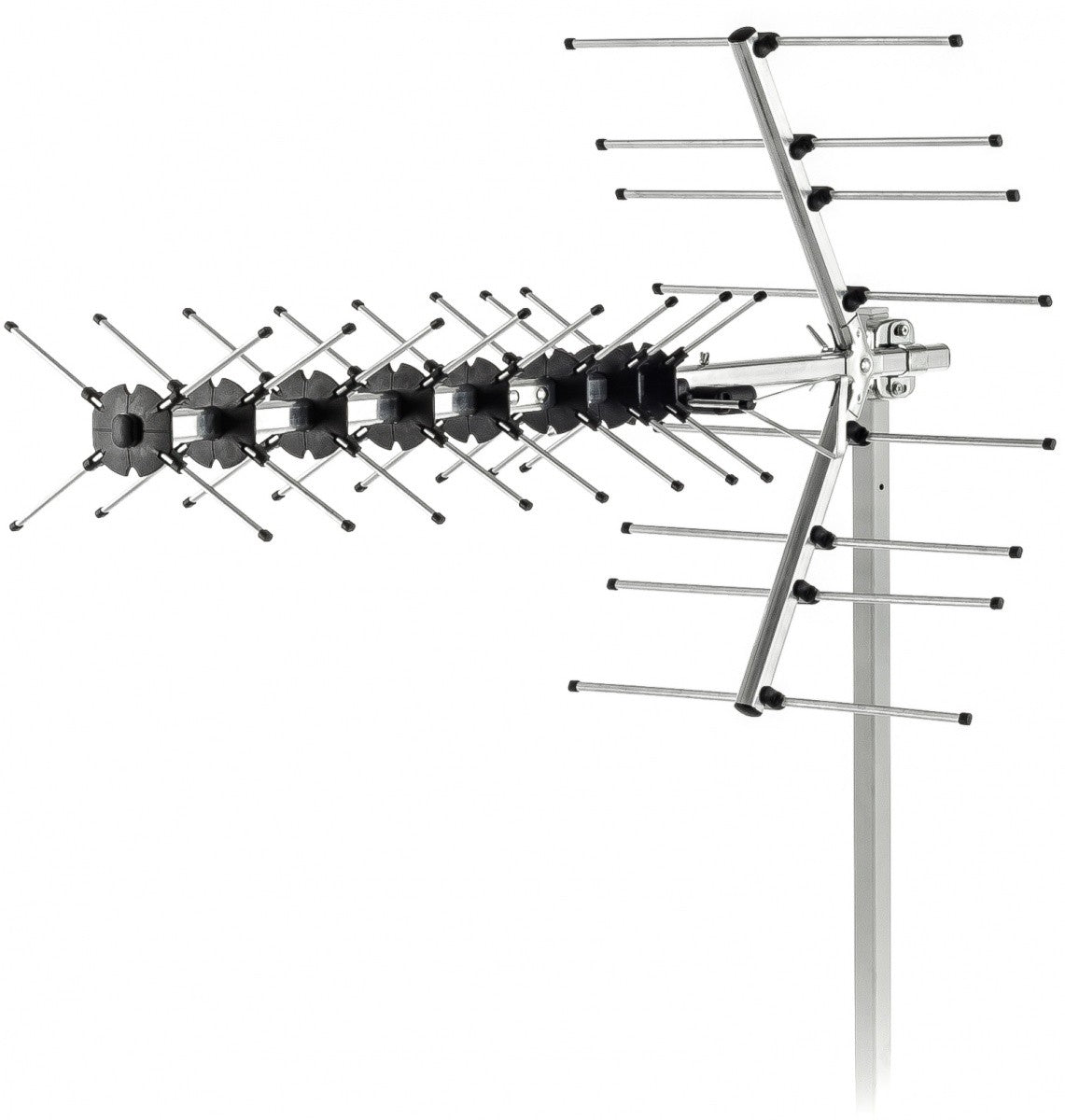Antenă de exterior SDA 611 DVB-T2/T, câștig 12dB, rezistență 75OHm, 4G LTE