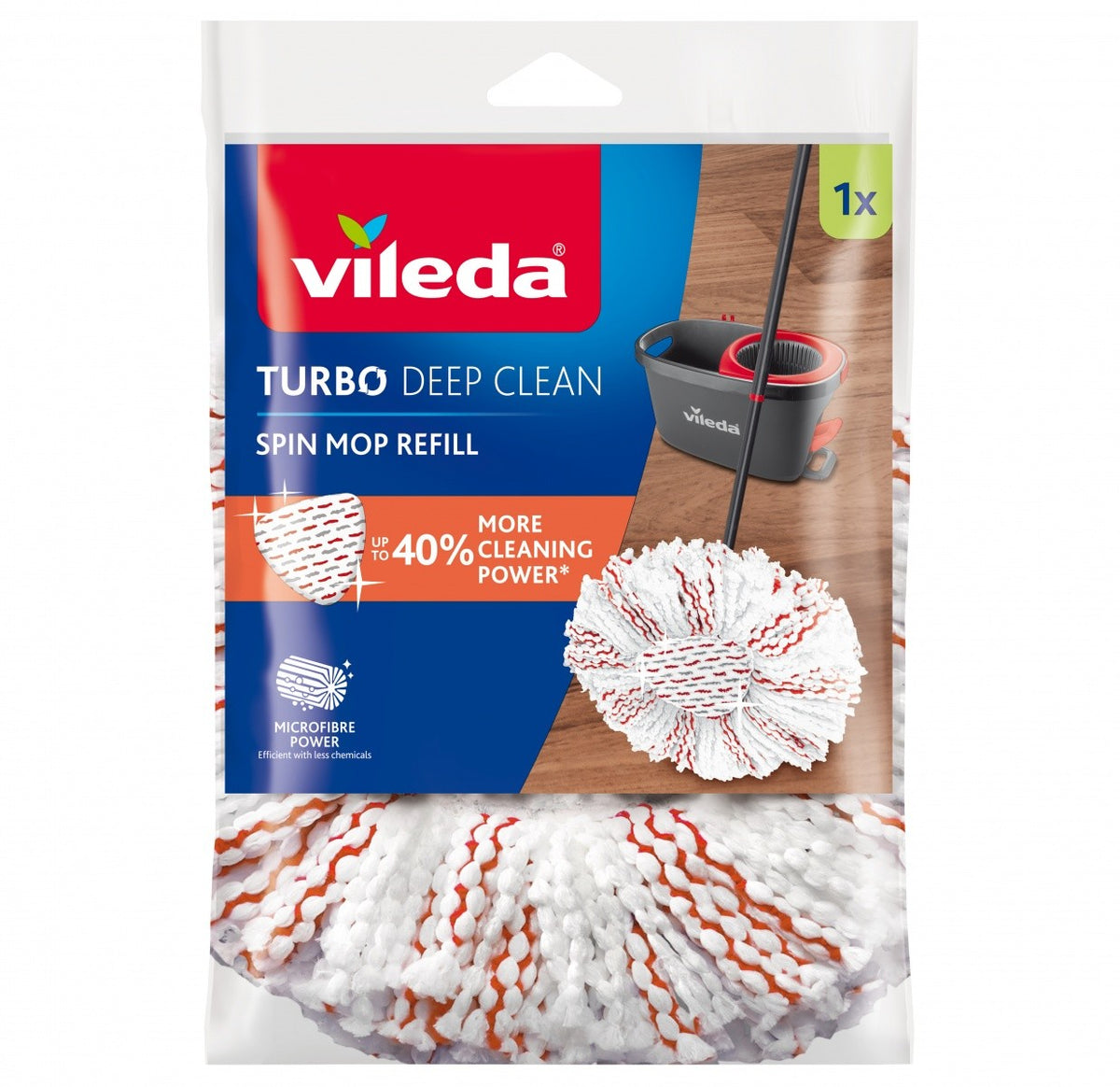 Inserție pentru mop centrifugal TURBO DEEP CLEAN 1 buc.