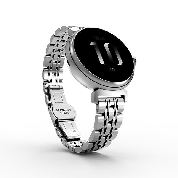Ceas inteligent Aura Amoled pentru femei, argintiu