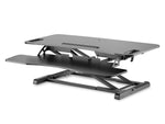 Subțire ergonomică pentru birou, suprafață de lucru: 950x615x106-460mm, reglabilă, neagră
