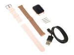 Ceas inteligent X16 Bluetooth roz