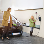 Încărcător mobil pentru mașini electrice EV cu reglare 2 în 1 Tip 2 | 7kW | 230V | CEE 3 PIN | WiFi | LCD | Portabil | Wallbox | 5m