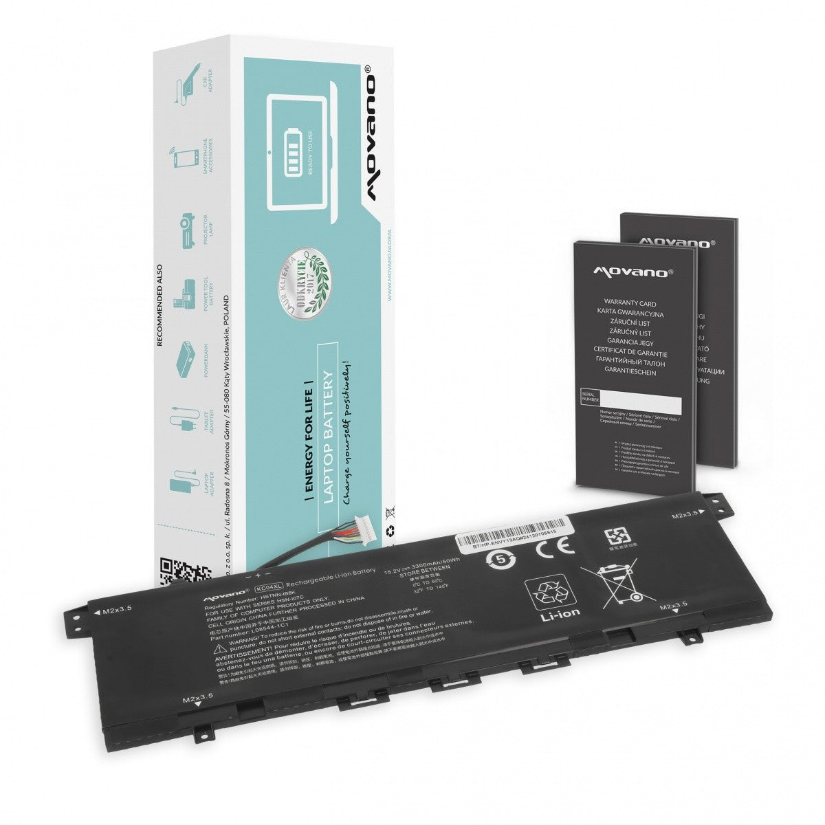 Baterie HP Envy x360 13-AG 13-AR 13-AH 13-AQ KC04XL HSTNN-IB8K - 3300 mAh (50 Wh)