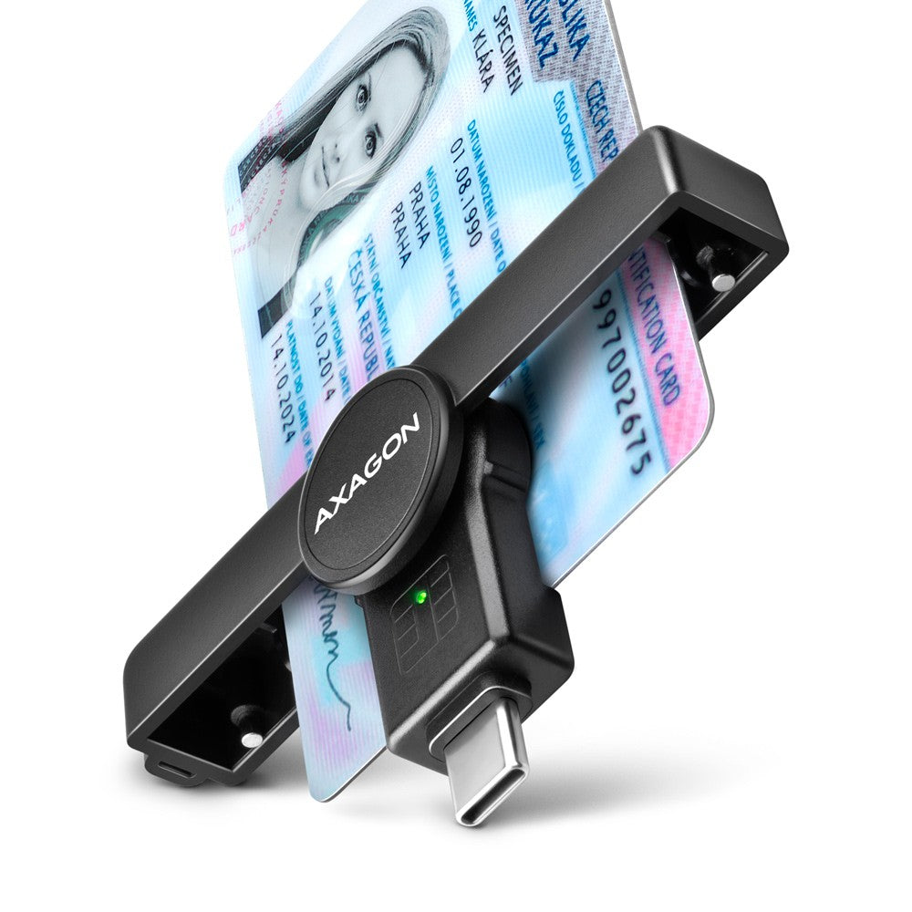 Cititor de carduri de identitate CRE-SMPC PocketReader USB-C