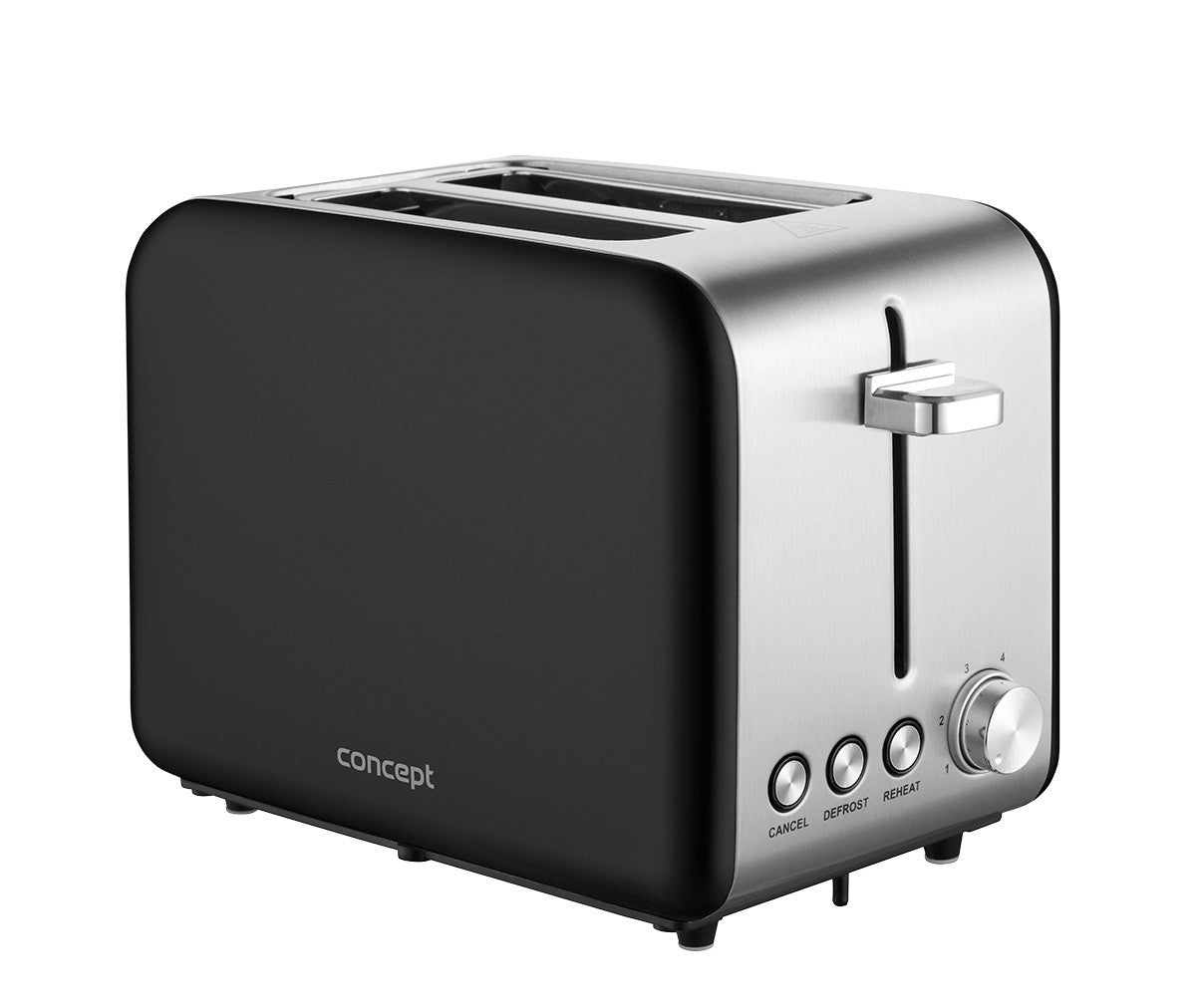 Prăjitor de pâine TE2052 inox negru