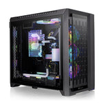 Carcasă CTE C750 Full Tower ARGB, sticlă securizată 14cmx3 - Negru