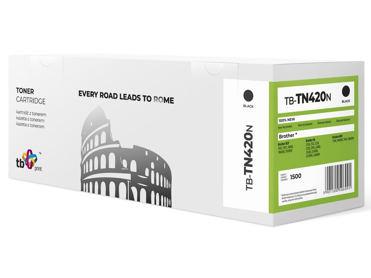 Toner pentru Brother TN420 TB-TN420N BK 100% nou