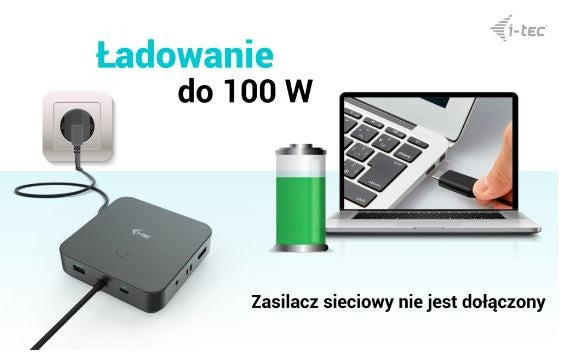 Stație de andocare USB-C HDMI cu DP dual, alimentare de 100 W