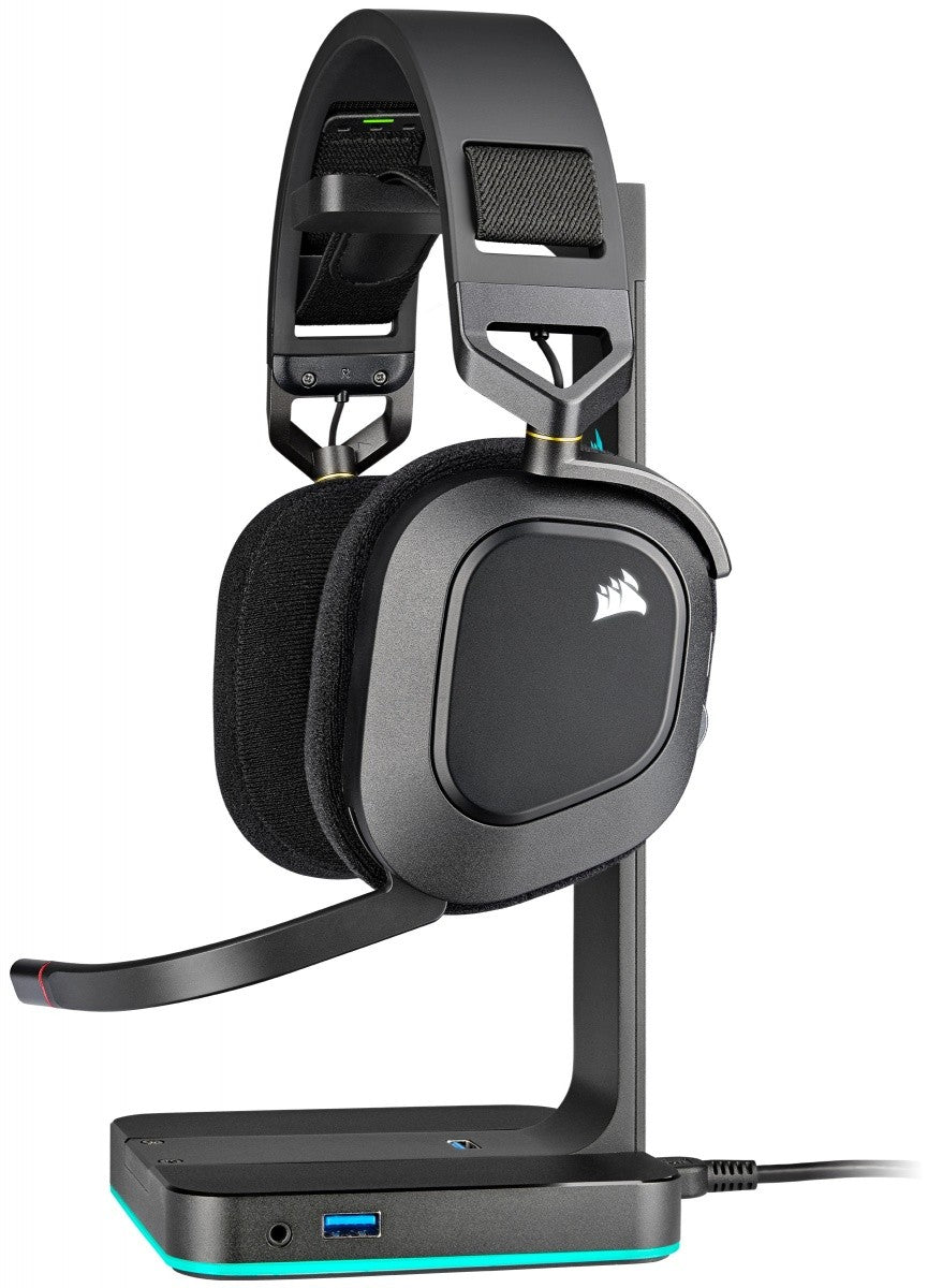 Căști wireless HS80 RGB Carbon