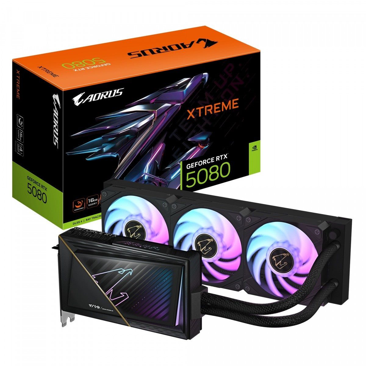 Placă grafică GeForce RTX 5080 AORUS XTREME WATERFORCE 16G 256BIT